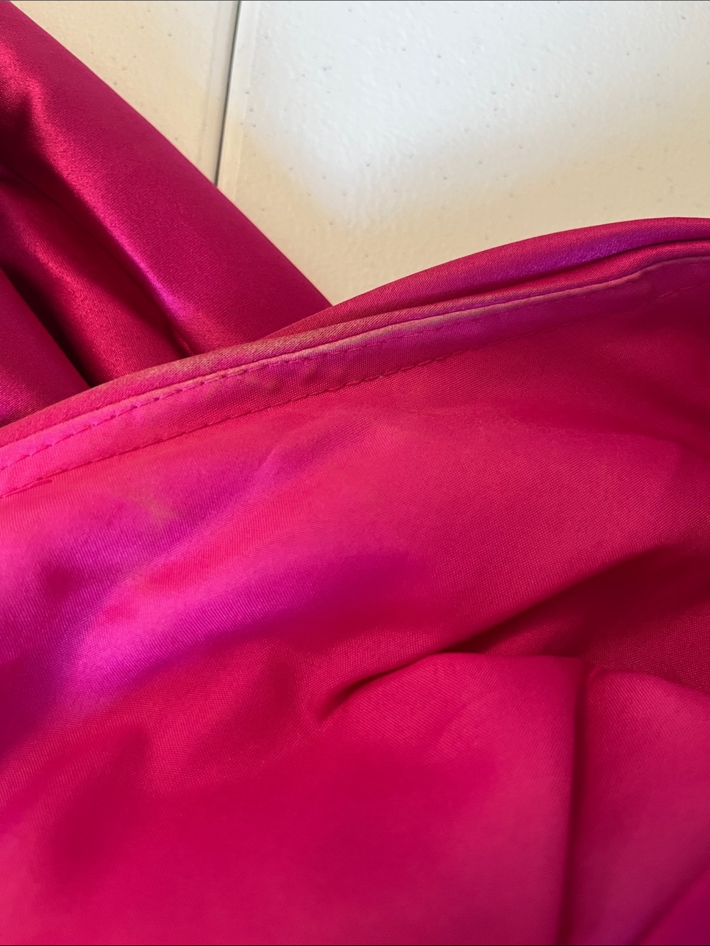 Loyeloy Fuchsia One Shoulder Floor Length Gown - Picture 14 of 14